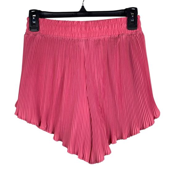 Marika Small Lilian Pleated Shorts Stretch Lined Flyaway Pull-On Pocket Pink New - Picture 5 of 8